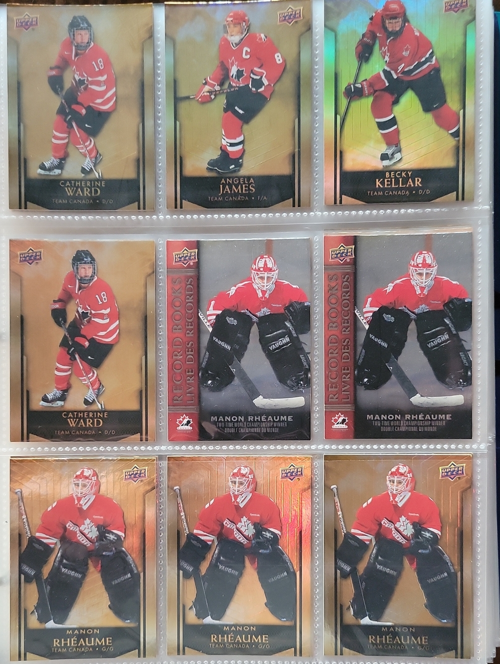 Upper Deck Team Canada Hockey Card Lot - Red/Black